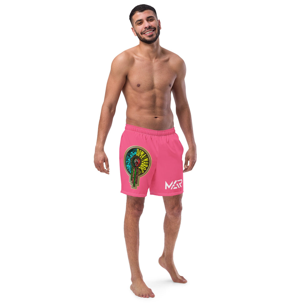 Maillot de bain rose dima Maroc logo fédération homme