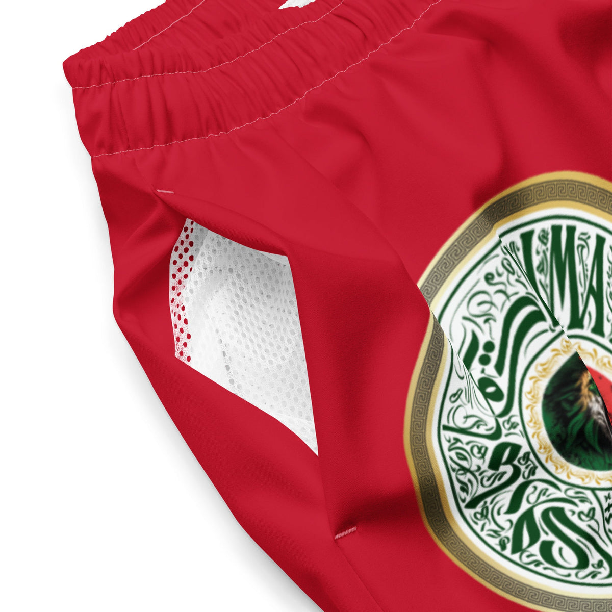 Maillot de bain rouge dima Maroc logo fédération inspi homme