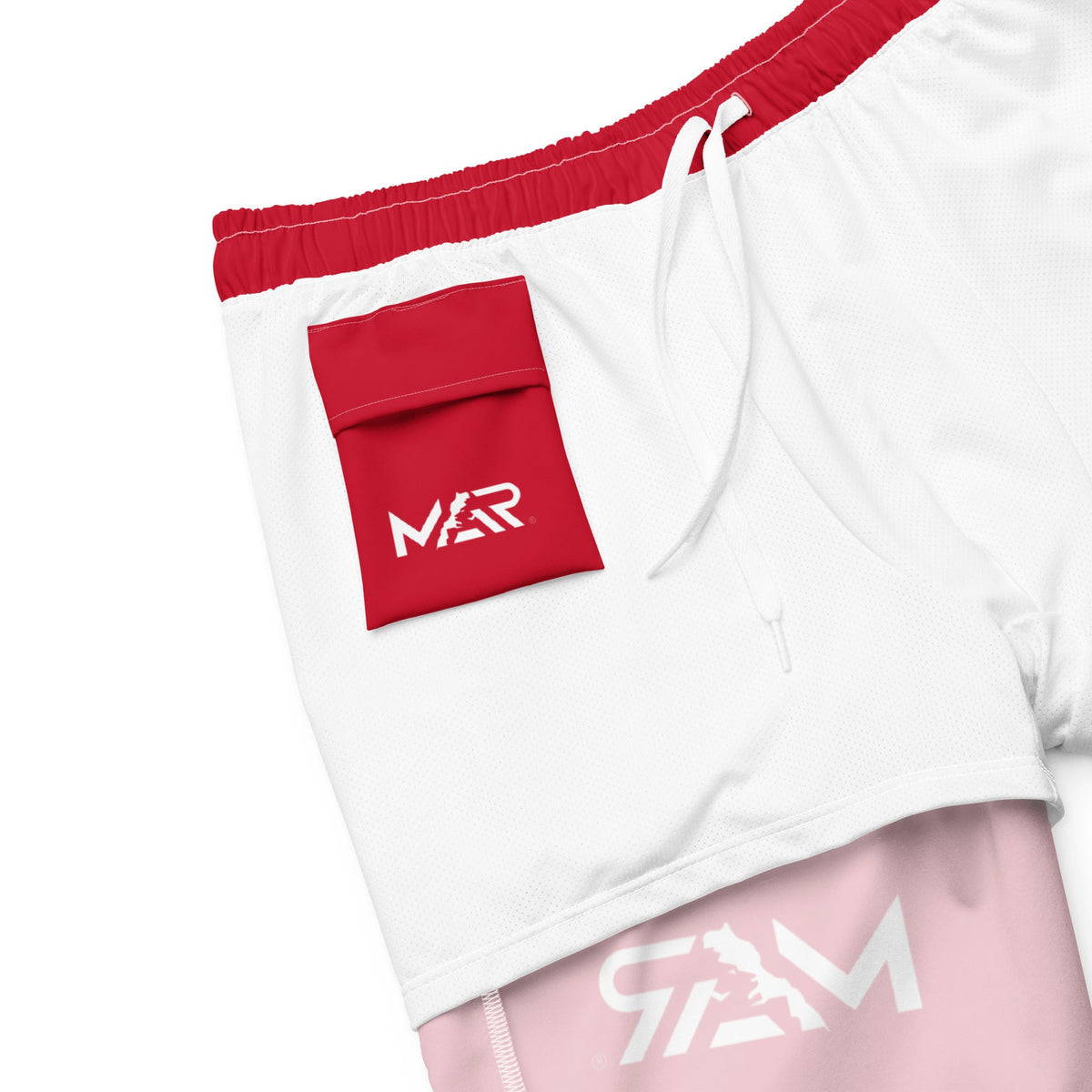 Maillot de bain rouge dima Maroc logo fédération inspi homme