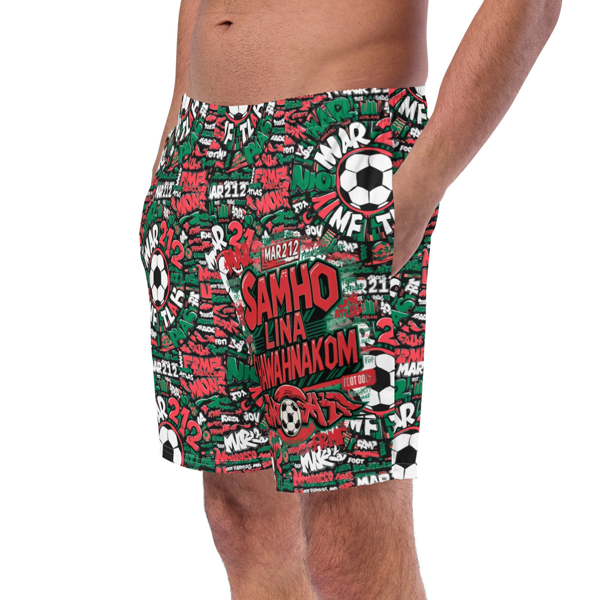 Maillot de bain supporter foot Marocain homme