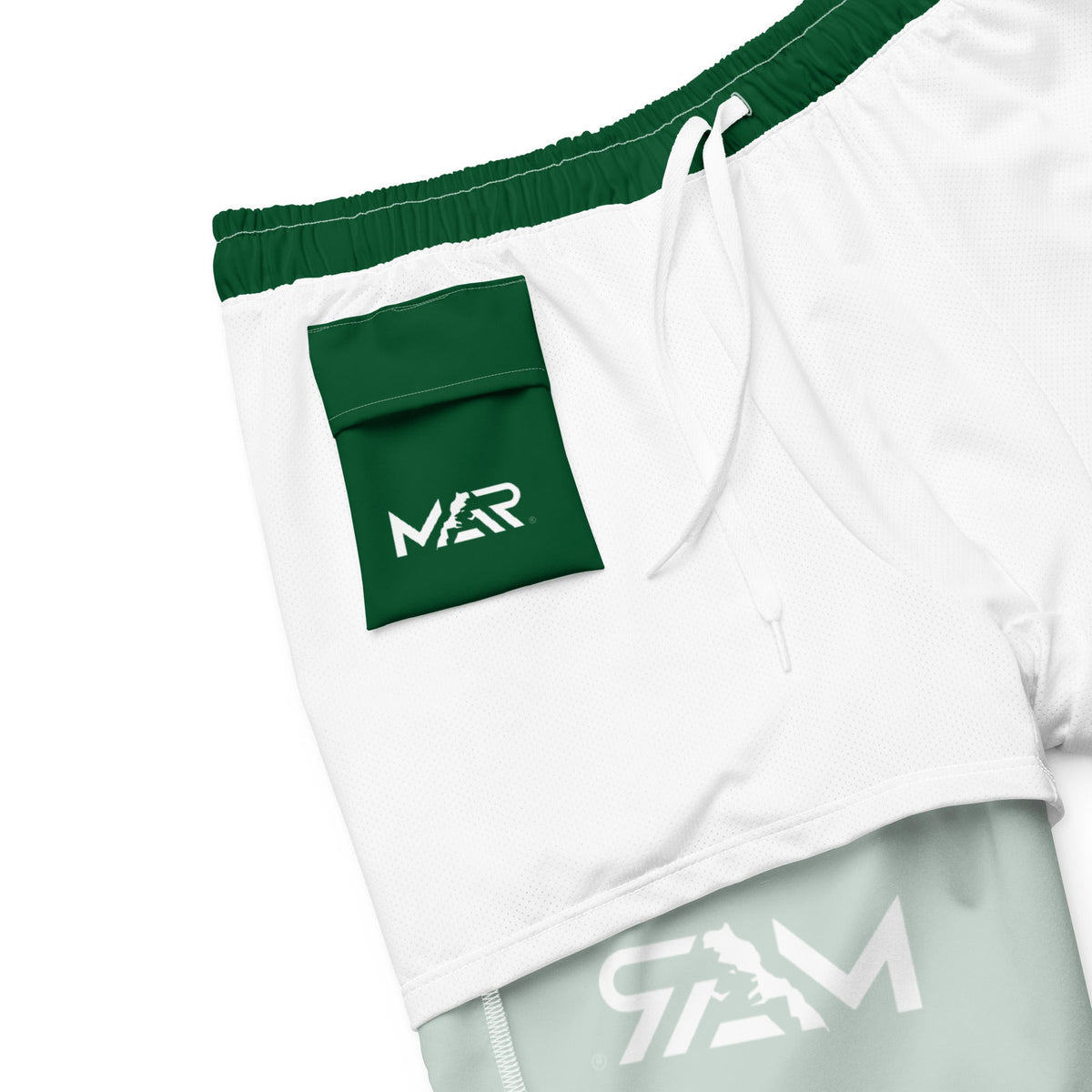 Maillot de bain vert dima Maroc logo fédération homme