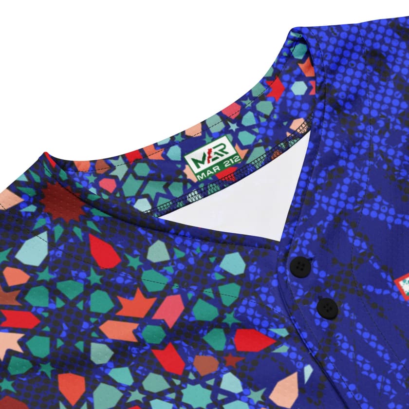 Maillot de baseball Motif zellige Marocain