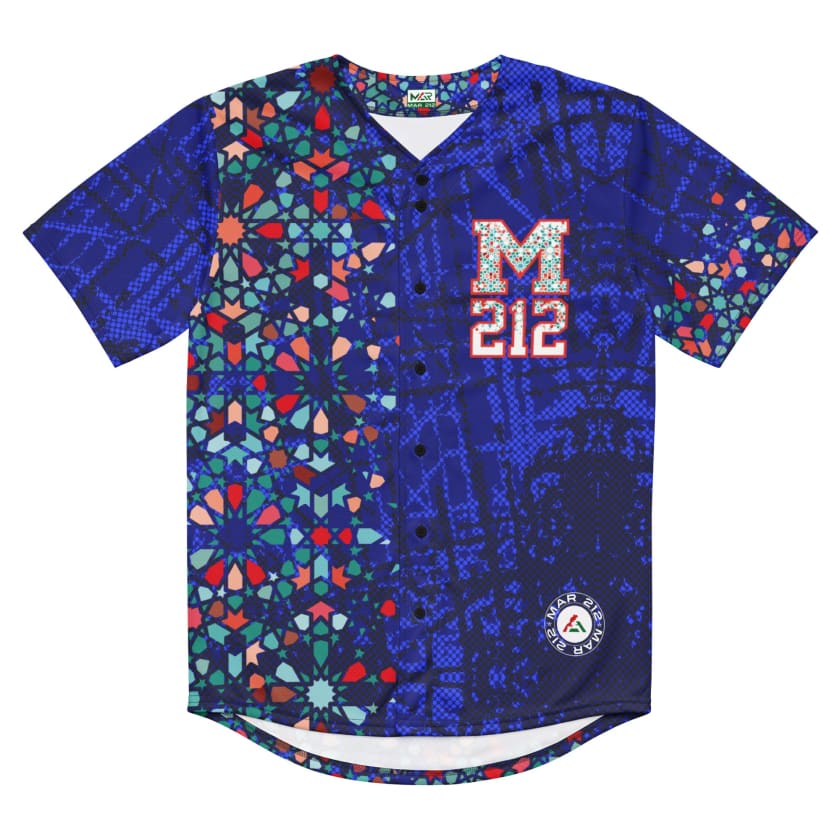 Maillot de baseball Motif zellige Marocain