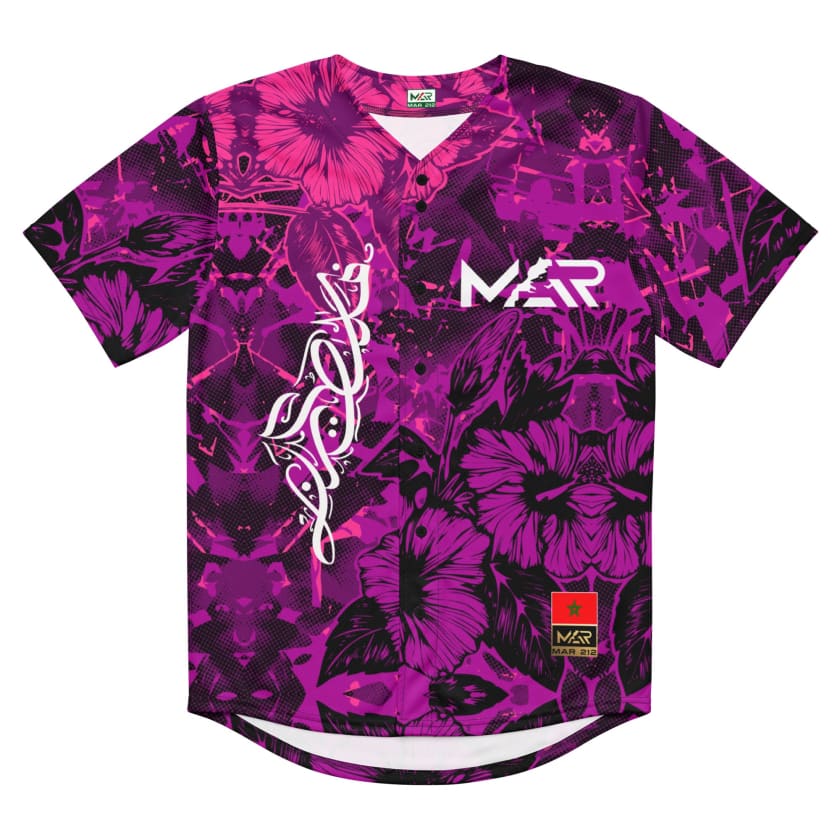 Maillot de baseball Palestine rose