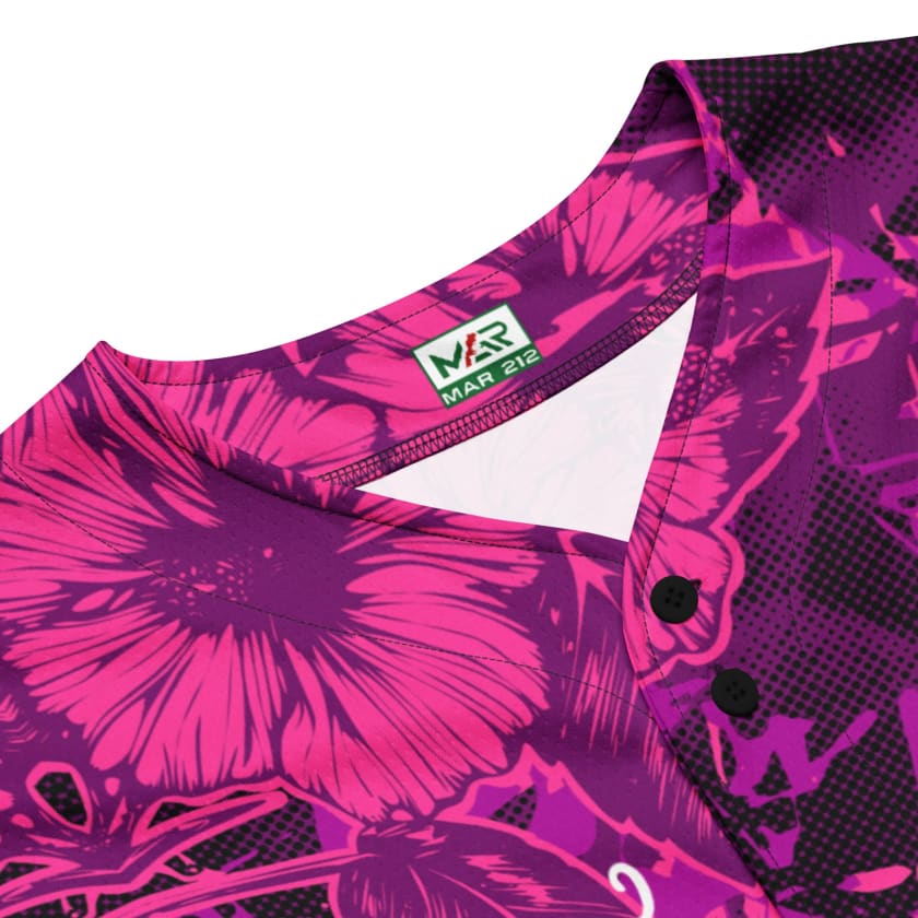 Maillot de baseball Palestine rose