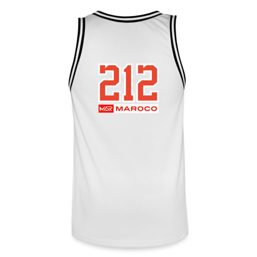Maillot de basket MAR212 Homme - blanc/noir