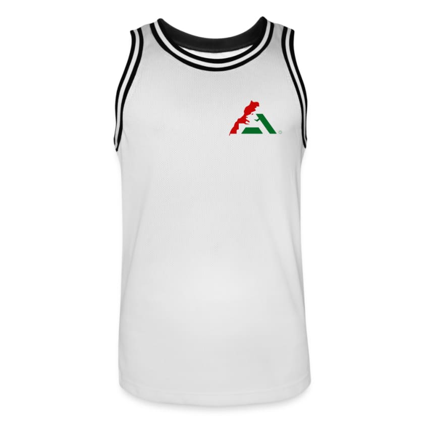 Maillot de basket MAR212 Homme - blanc/noir