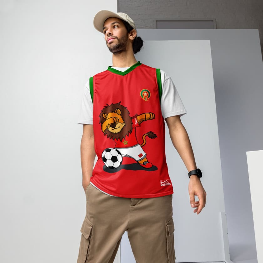 Maillot de basket Maroc Débardeur Foot Maroc Lion de l’Atlas