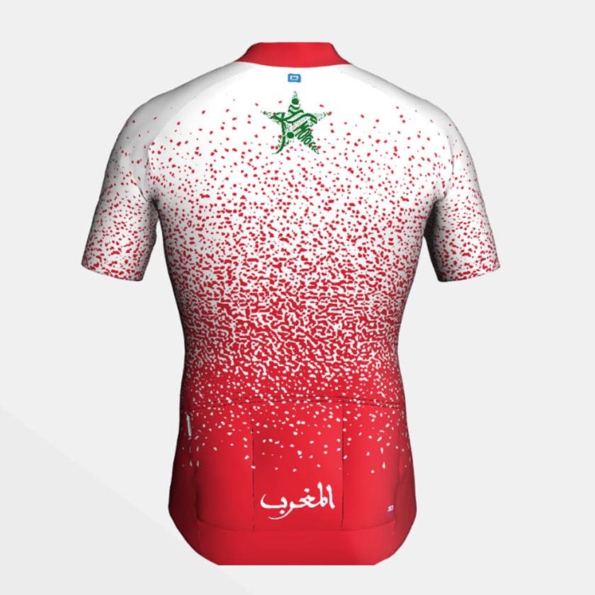 Maillot de cyclisme manches courtes Cyclone Rouge
