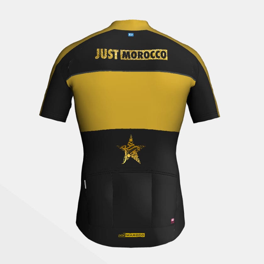 Maillot de cyclisme manches courtes Gold Just Morocco