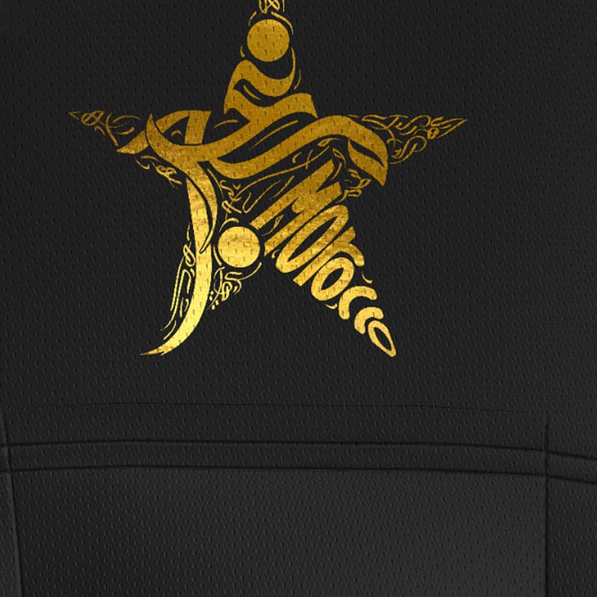 Maillot de cyclisme manches courtes Gold Just Morocco