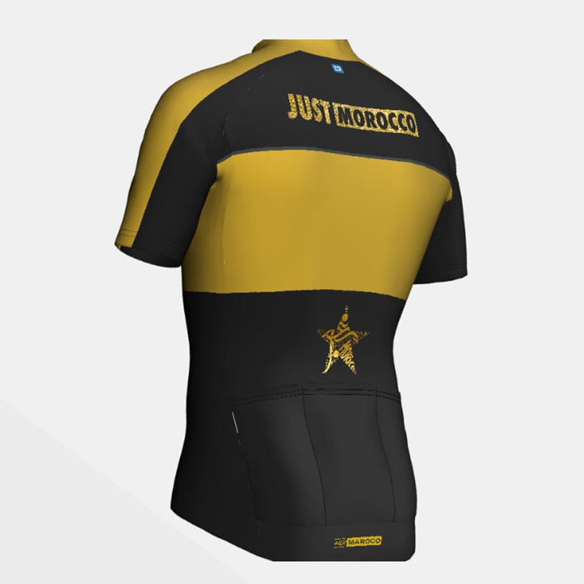 Maillot de cyclisme manches courtes Gold Just Morocco