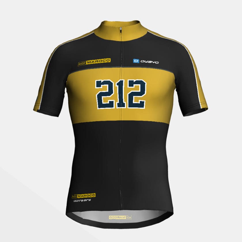 Maillot de cyclisme manches courtes Gold Just Morocco