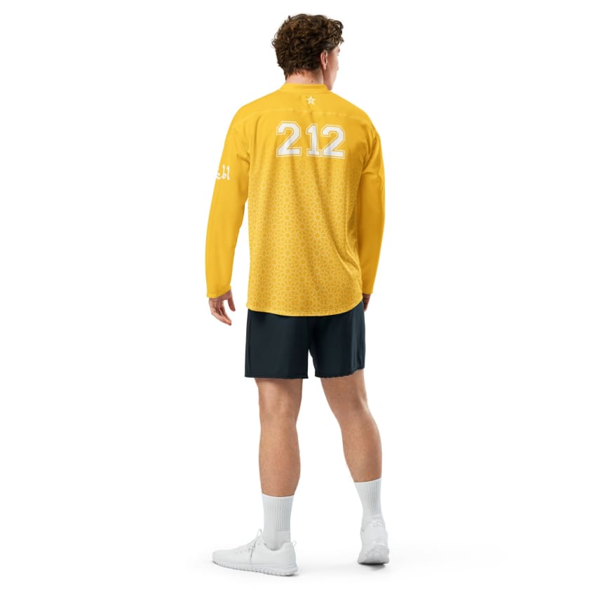 Maillot de foot manche longue MAROC jaune