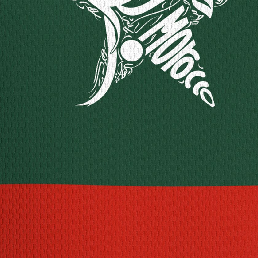 Maillot de running Maroc manches courtes