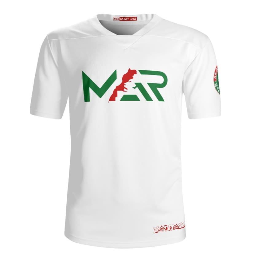 Maillot foot Maroc MAR Blanc