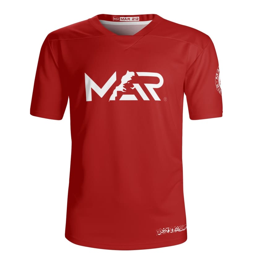 Maillot foot Maroc MAR Rouge
