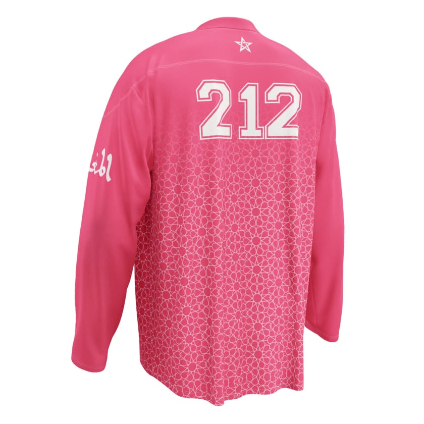 Maillot manches longues foot rose Maroc