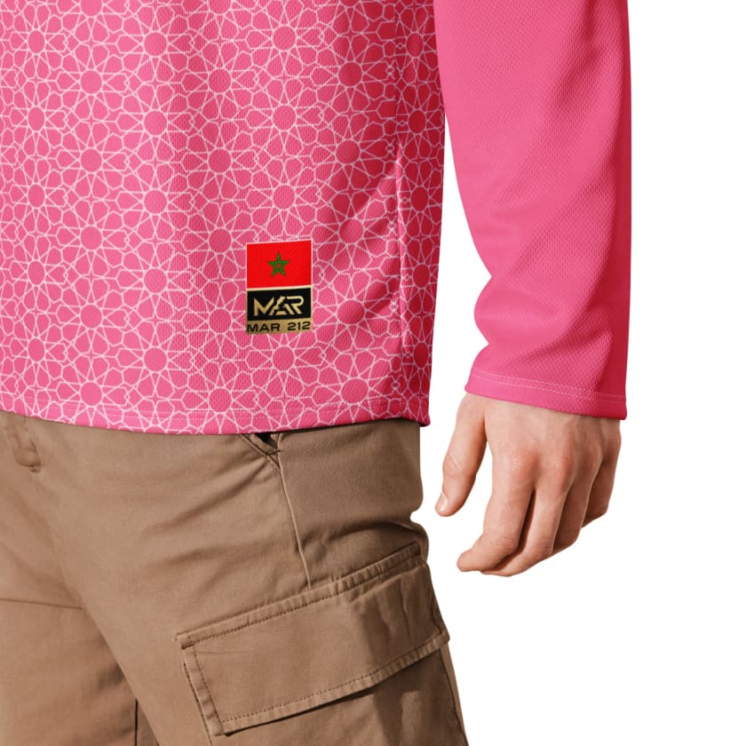 Maillot manches longues foot rose Maroc