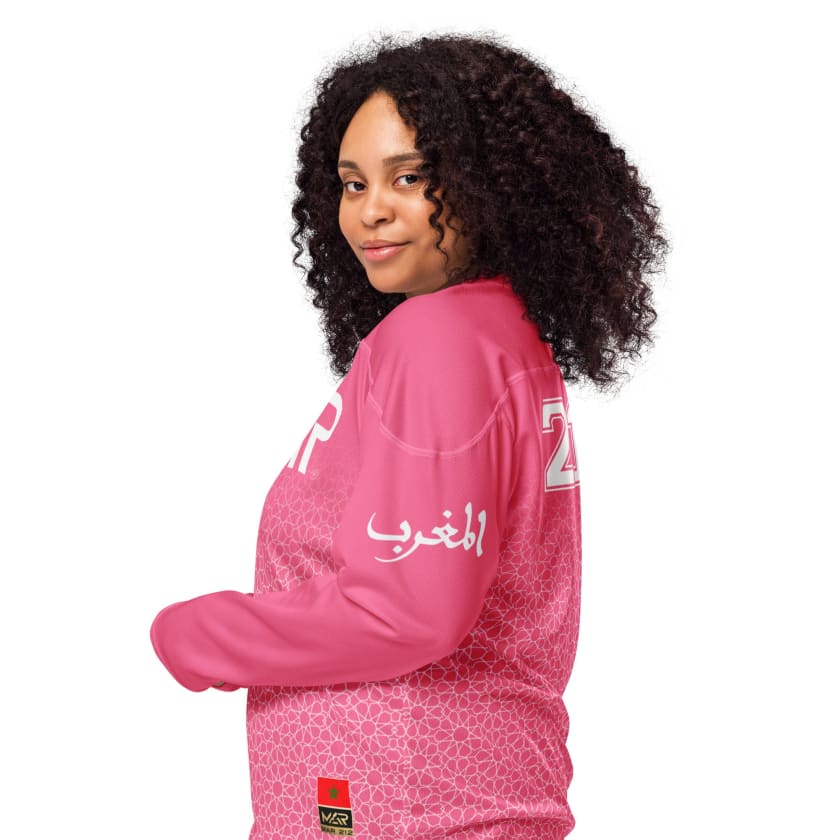 Maillot manches longues foot rose Maroc