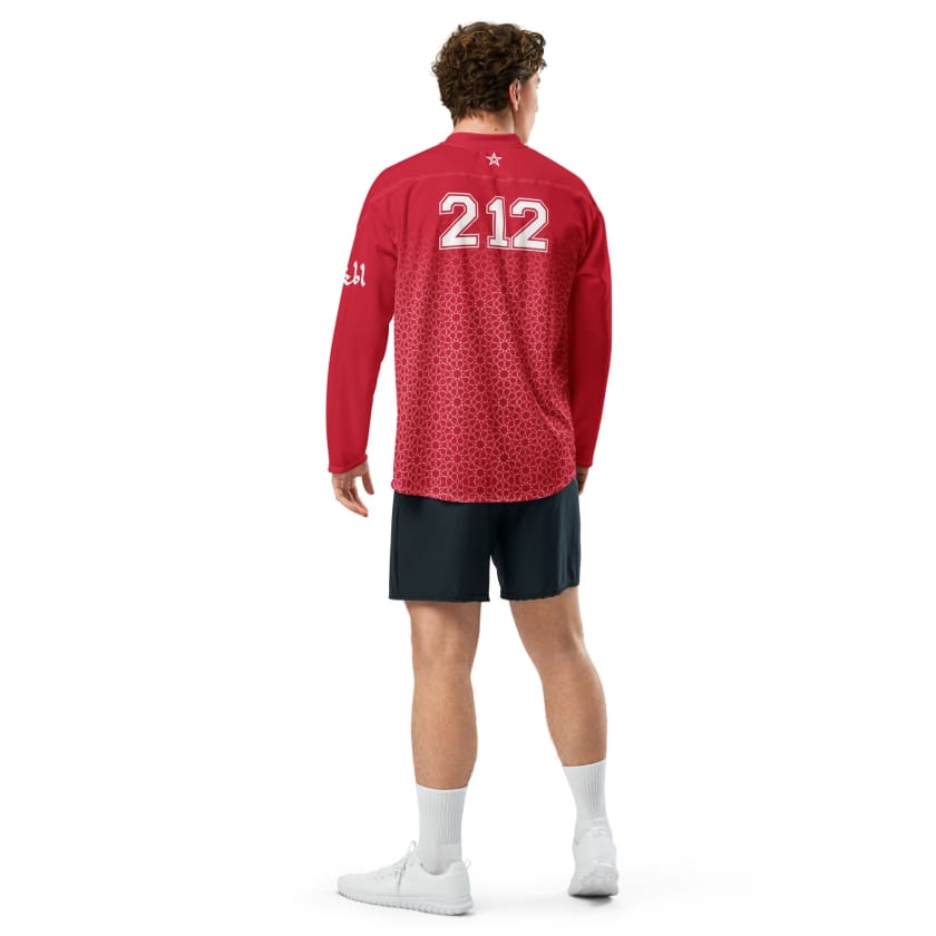 Maillot manches longues foot rouge Maroc