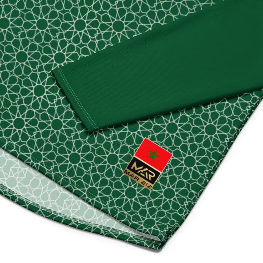 Maillot manches longues foot vert Maroc