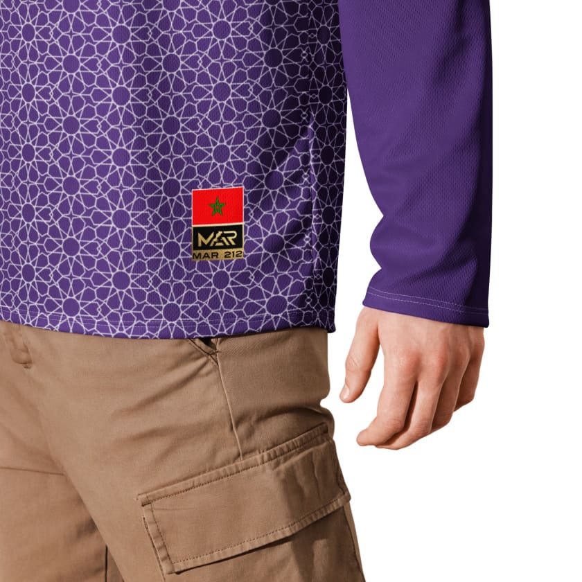 Maillot manches longues foot violet Maroc