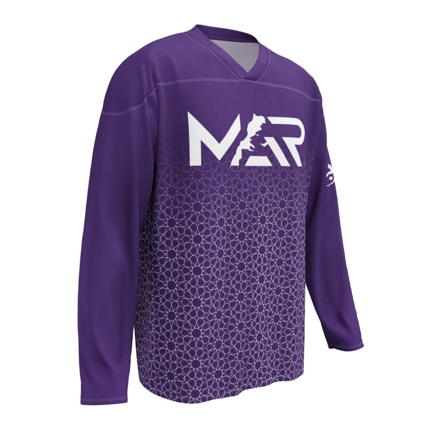 Maillot manches longues foot violet Maroc