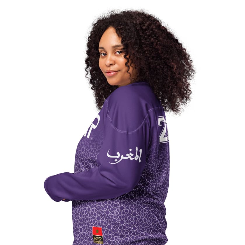 Maillot manches longues foot violet Maroc