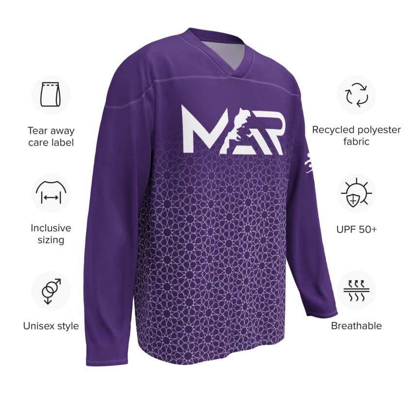 Maillot manches longues foot violet Maroc