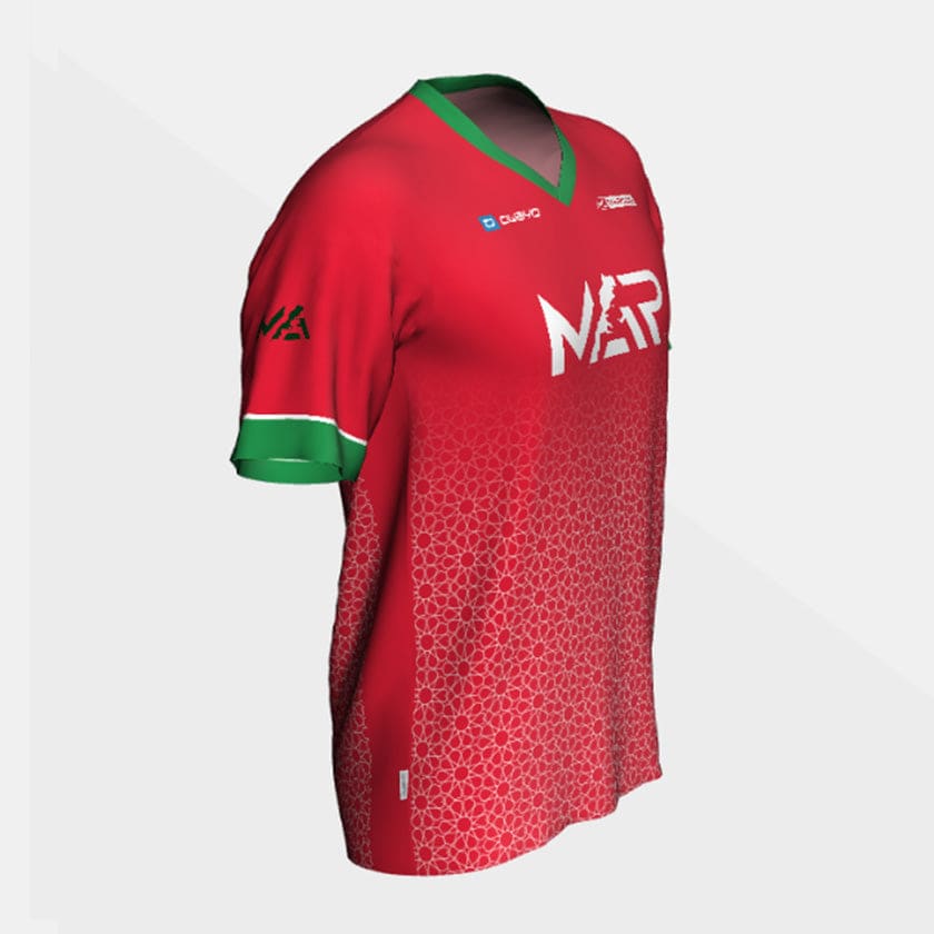 Maillot MAR Football Maroc entraînement design Soft Zellige