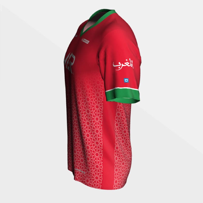 Maillot MAR Football Maroc entraînement design Soft Zellige