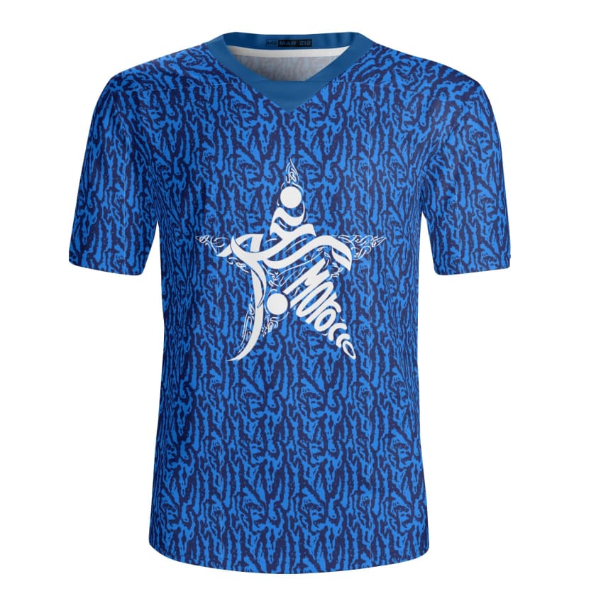Maillot MAR Morocco star bleu
