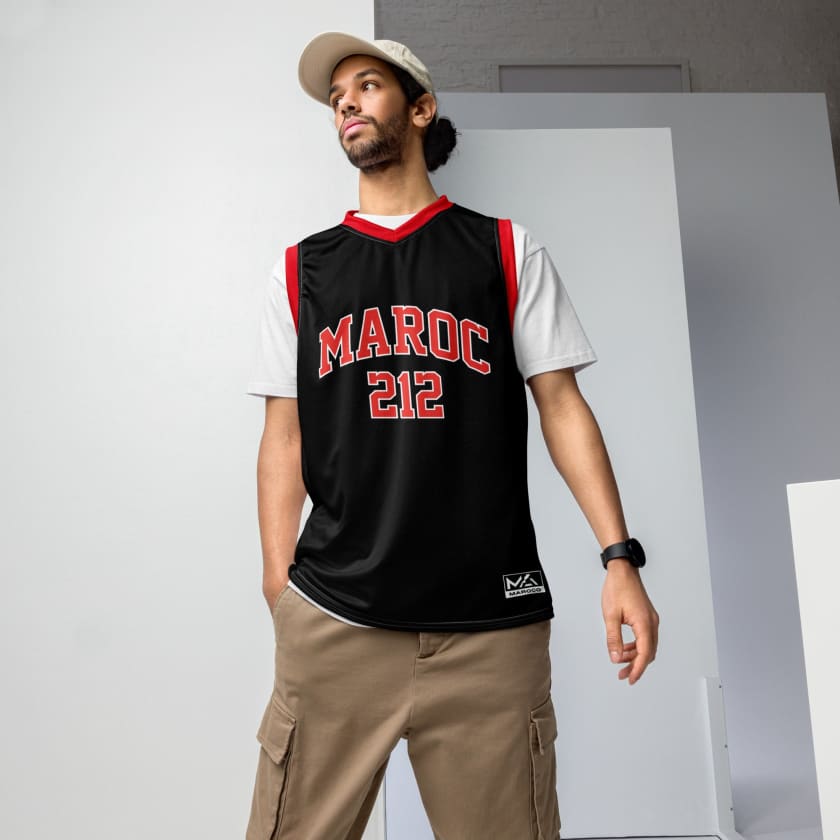 Maillot Maroc 212 streetwear débardeur de basket haute