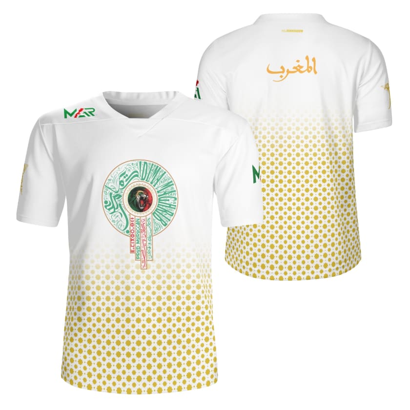 Maillot Maroc Blanc Édition spéciale MAR Dima maghrib