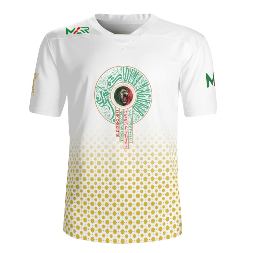 Maillot Maroc Blanc Édition spéciale MAR Dima maghrib