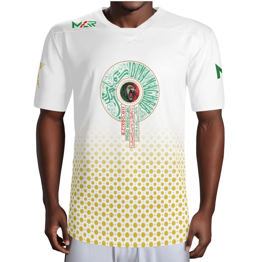 Maillot Maroc Blanc Édition spéciale MAR Dima maghrib