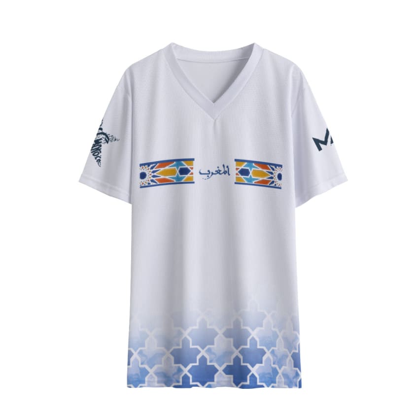 Maillot Maroc Blanc Luxe Zellige MAR création by Maroco