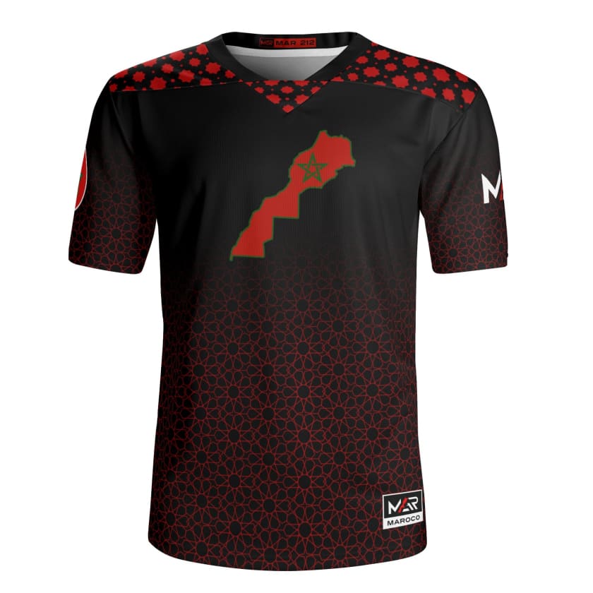 Maillot Maroc Carte Géo Complète by MAR