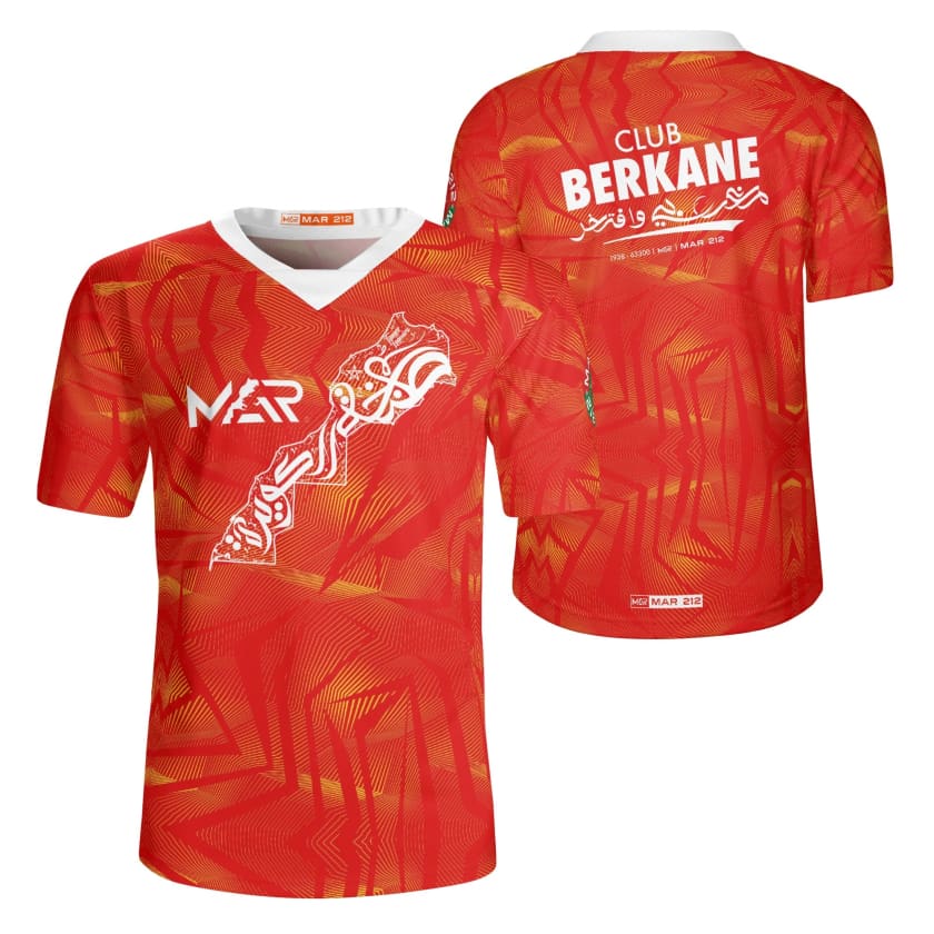Maillot Maroc Club Berkane Carte Géo Complète