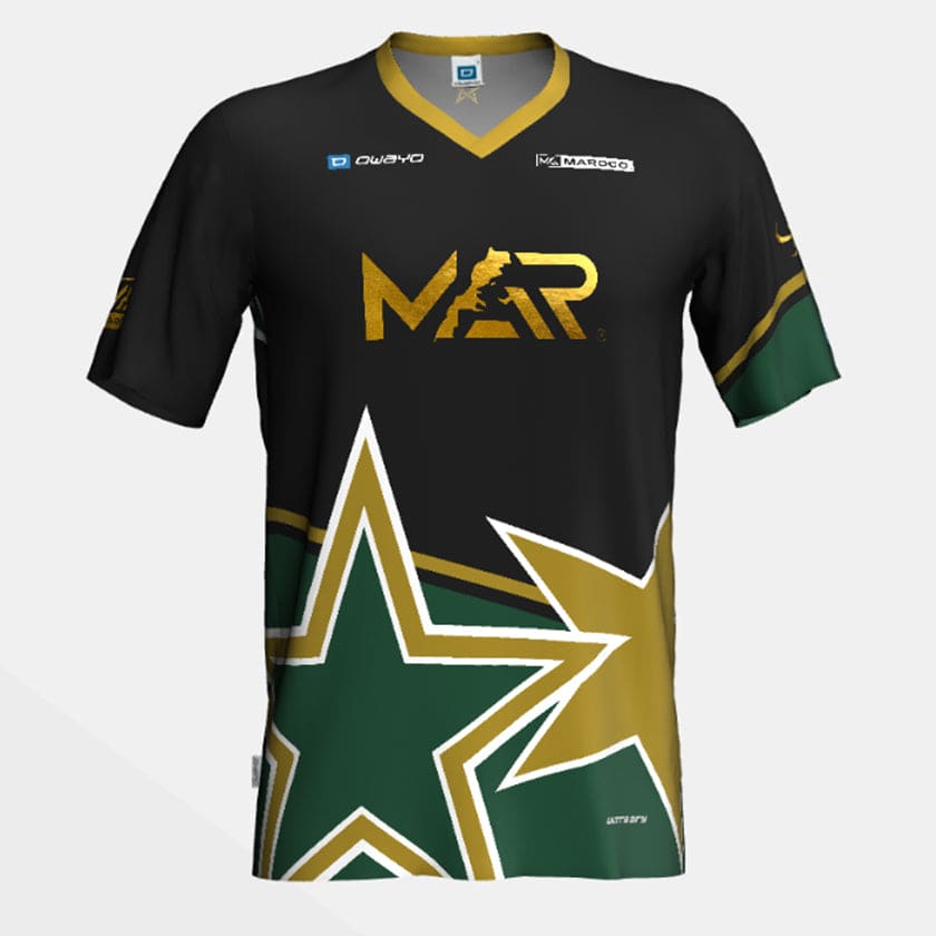 Maillot Maroc foot MAR Gold Étoilé