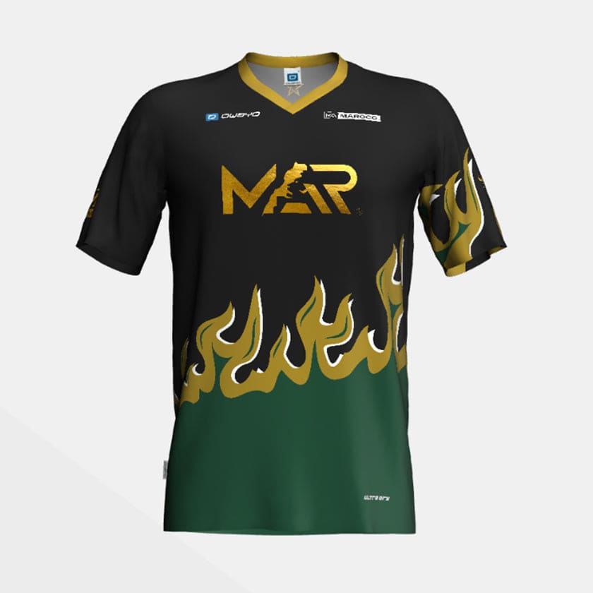 Maillot Maroc foot MAR Gold Fire