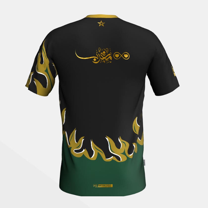 Maillot Maroc foot MAR Gold Fire