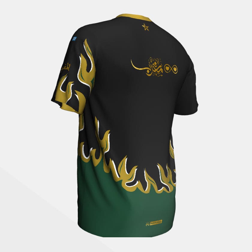 Maillot Maroc foot MAR Gold Fire