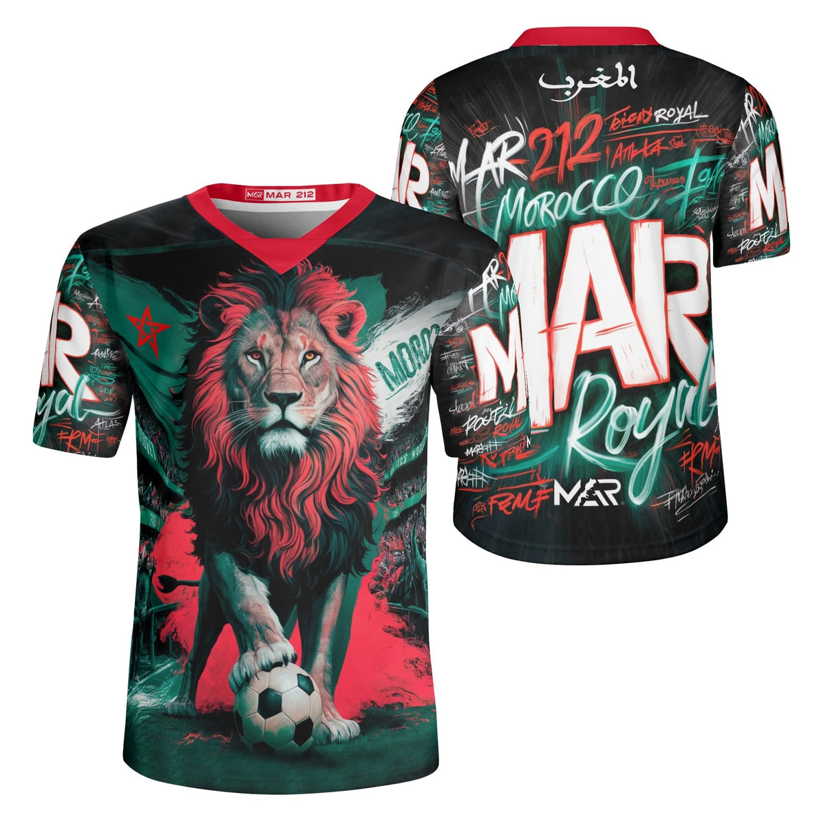 Maillot MAROC Foot nouveau Lion Atlas