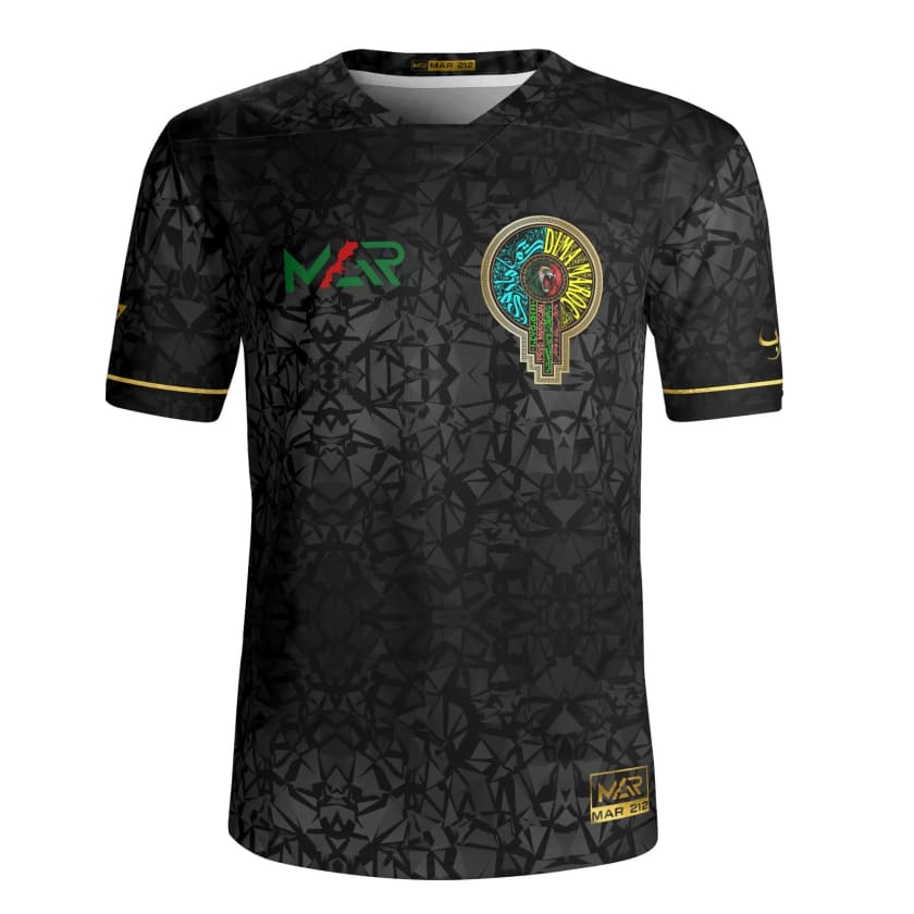 Maillot Maroc Football MAR Black Gold Édition Limitée