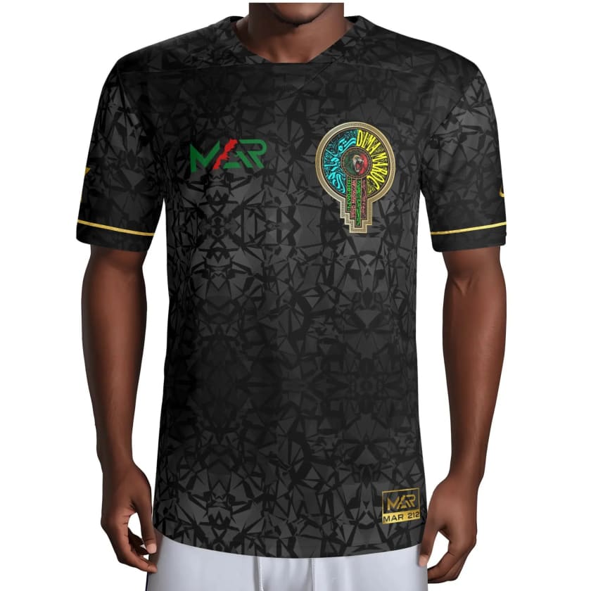 Maillot Maroc Football MAR Black Gold Édition Limitée