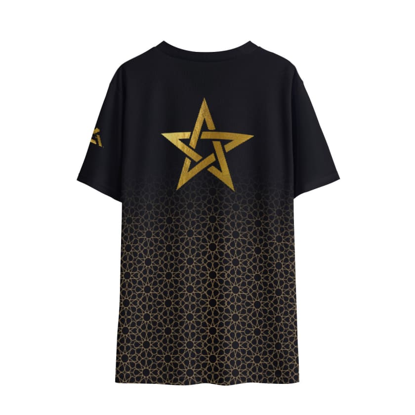 Maillot Maroc Gold Almaghrib Étoile du Maroc en Or pour