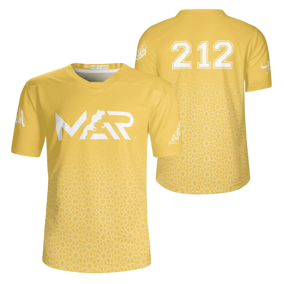 Maillot MAROC jaune collection MAR CAN 2025