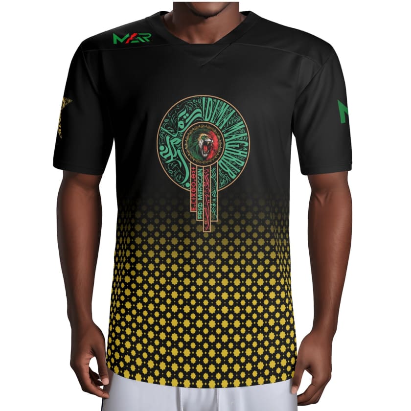 Maillot Maroc logo MAR design by Maroco